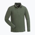 Vyriškas termoaktyvus džemperis Pinewood Abisko Merino Base Layer Half Zip d.mossgreen