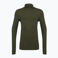 Vyriškas termoaktyvus džemperis Pinewood Abisko Merino Base Layer Half Zip d.mossgreen