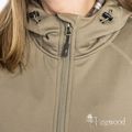 Moteriški trekingo džemperiai Pinewood Finnveden Hoodie mid khaki 6