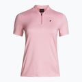 Moteriški trekingo marškinėliai Peak Performance Turf Zip rausvos spalvos G77179090