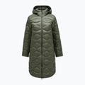 Moteriškas pūstas paltas Peak Performance Helium Down Coat pine needle/olive extreme 7