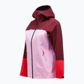 Moteriška striukė nuo lietaus Peak Performance Trail Hipe Shell Jacket obscure/morning dew/red 3