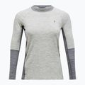 Moteriški termoaktyvūs marškinėliai ilgomis rankovėmis Peak Performance Magic Crew Wool-Blend Baselayer medium grey melange 4