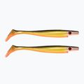 Strike Pro Pig Shad Tournament guminis masalas 2 vnt. pilkai geltonos spalvos TEV-SP172M-C041