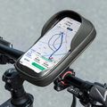 Dviračio rankenos krepšys Rockbros 301101770001 WP Bike Phone Bag for 6.7" black 8