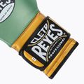 Bokso pirštinės Cleto Reyes Velcro Sparring metalic green/gold wbc 6