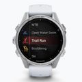 Laikrodis Garmin Fenix 8 43 mm Amoled silver/white stone