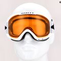 Oakley O-Frame 2.0 Pro matinės baltos/persimono spalvos slidinėjimo akiniai OO7125-03 7