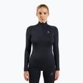 Moteriški termoaktyvūs marškinėliai su aukštu kaklu ODLO Fundamentals Active Warm Bl Top Turtle Neck black