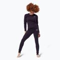Termoaktyvūs moteriški marškinėliai ilgomis rankovėmis ODLO Warm Originals Stripes Bl Top Crew Neck dark saphire 2