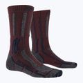 X-Socks Trek X Merino LT trekingo kojinės bordo spalvos TS03S19U-R008 4