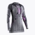 Moteriški termo marškinėliai X-Bionic Apani 4.0 Merino pilka/violetinė APWT06W19W 4