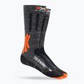 X-Socks Trek X Merino pilkos duo melanžinės/x-oranžinės/juodos trekingo kojinės