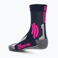 Moteriškos trekingo kojinės X-Socks Trek Outdoor midnight blue/pink/lt grey melange 2