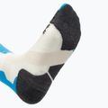 Moteriškos slidinėjimo kojinės X-Socks Ski Silk Merino 4.0 white/black/turquoise 3