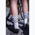 Dviračio kojinės X-Socks Bike Race 4.0 artcic white/dot/stripe 2