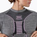 Moteriški termoaktyvūs marškinėliai X-Bionic Merino black/grey/magnolia 4