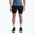 Vyriški bėgimo šortai X-Bionic Twyce Race 2in1 black/charcoal