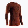 Vyriški termoaktyvūs marškinėliai ilgomis rankovėmis X-Bionic Symbio Merino Shirt clay