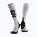 Slidinėjimo kojinės X-Socks Ski Expert Silk Merino Otc white/lavender