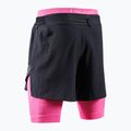 Vyriški bėgimo šortai X-Bionic Efektor 2in1 x black/neo pink 5
