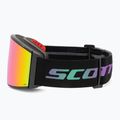 Slidinėjimo akiniai SCOTT React black/aurora green/enhancer teal chrome/pro green 5