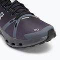 Vyriški bėgimo bateliai On Cloudsurfer Trail Waterproof black/eclipse 7