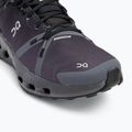 Moteriški bėgimo bateliai On Cloudsurfer Trail Waterproof black/eclipse 7