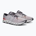 Vyriški bėgimo bateliai On Cloud X 4 silver/flame 9