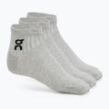Kojinės On Running Logo Sock Mid 3 poros heather gray