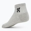 Kojinės On Running Logo Sock Mid 3 poros heather gray 2