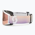 Slidinėjimo akiniai SCOTT Shield white/soft pink/enhancer rose chrome 4