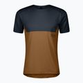 Vyriški bėgimo marškinėliai SCOTT Endurance Tech dark blue/bread brown