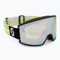 Slidinėjimo akiniai SCOTT Ambit Compact black/neon yellow/amp white chrome