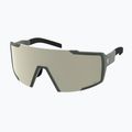 Akiniai nuo saulės SCOTT Shield khaki green/amp white chrome