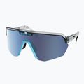 Akiniai nuo saulės SCOTT Sport Shield black/neon blue/amp beryl blue chrome