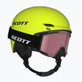 Vaikiškas slidinėjimo šalmas SCOTT Track + Gogle Factor Pro Combo neon yellow/black