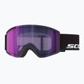 Slidinėjimo akiniai SCOTT Shield LS black/amp ls blue chrome