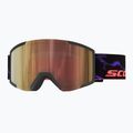 Slidinėjimo akiniai SCOTT Shield LS black/purple/cinnamon chrome