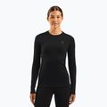 Moteriški termoaktyvūs marškinėliai ODLO Merino 160 Bl Top Crew Neck black