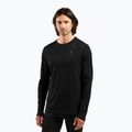 Vyriški termoaktyvūs marškinėliai ilgomis rankovėmis ODLO Merino 160 Bl Top Crew Neck black