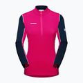 Mammut moteriškas džemperis Aenergy ML Half Zip Pull rožinės ir tamsiai mėlynos spalvos 4