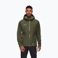 Vyriška striukė nuo lietaus Mammut Crater IV HS Hooded dark marsh
