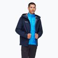 Vyriška striukė 3in1 Mammut Convey 3 in 1 HS Hooded marine/ glacier blue