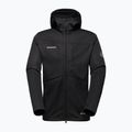 Vyriška softshell striukė Mammut Ultimate VIII Softshell Hooded black 4