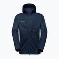Vyriška softshell striukė Mammut Ultimate VIII Softshell Hooded navy 4