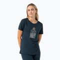 Moteriški marškinėliai super.natural Preikestolen Cliffs Tee blueberry/feather grey/copper