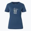 Moteriški marškinėliai super.natural Flower Boots Tee ocean blue/feather grey 4