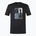 Vyriški marškinėliai super.natural Go Hiking Tee jet black/various 5