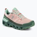 Moteriški trekingo batai On Cloudwander Waterproof pink-green 7398278